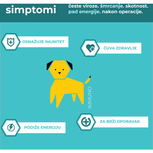 Apipet Immuno, dodatak prehrani za pse, za jačanje imuniteta, 120 kapsula slika 2