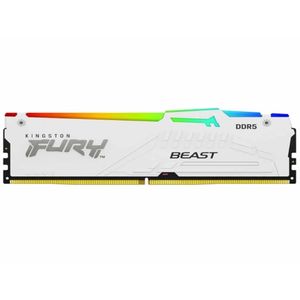 Kingston 16GB/DIMM/DDR5/6000MHz/CL40/FURY Beast White RGB XMP