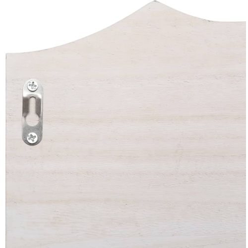 284231 Wall Mounted Coat Rack White 50x10x23 cm Wood slika 6