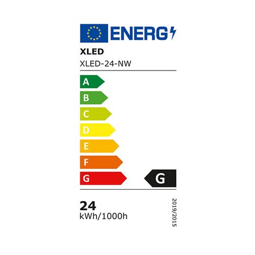 XLED-24-NW Nadgradni okrugli LED panel 4000K,1880Lm,Fi265-28mm slika 2