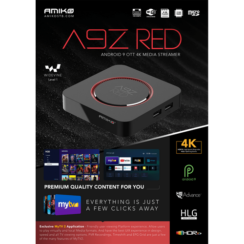 Amiko Prijemnik IPTV - A9Z Red slika 3