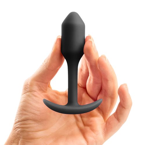 Analni čep B-Vibe - Snug Plug 1, crni slika 5