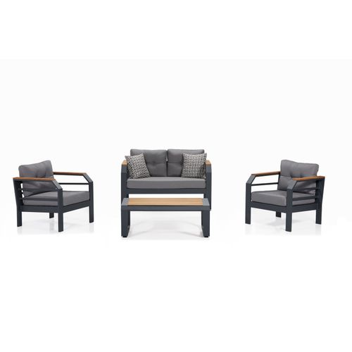 Assento 2+1+1+S - Grey, Black Grey
Black Garden Lounge Set slika 1