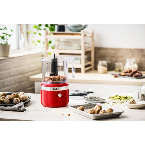 KitchenAid bežična sjeckalica hrane empire red 1.19L 5KFCB519EER slika 6