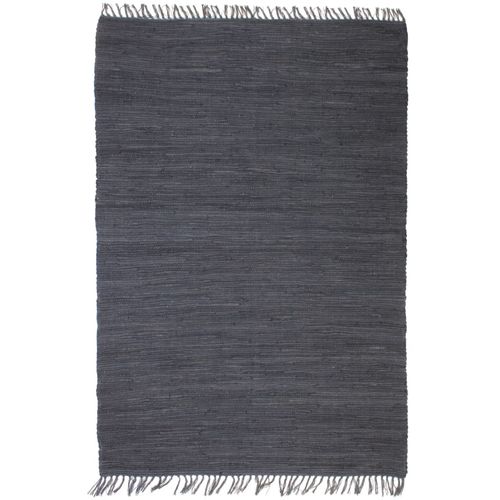 Ručno tkani tepih Chindi od pamuka 80 x 160 cm boja antracita slika 22