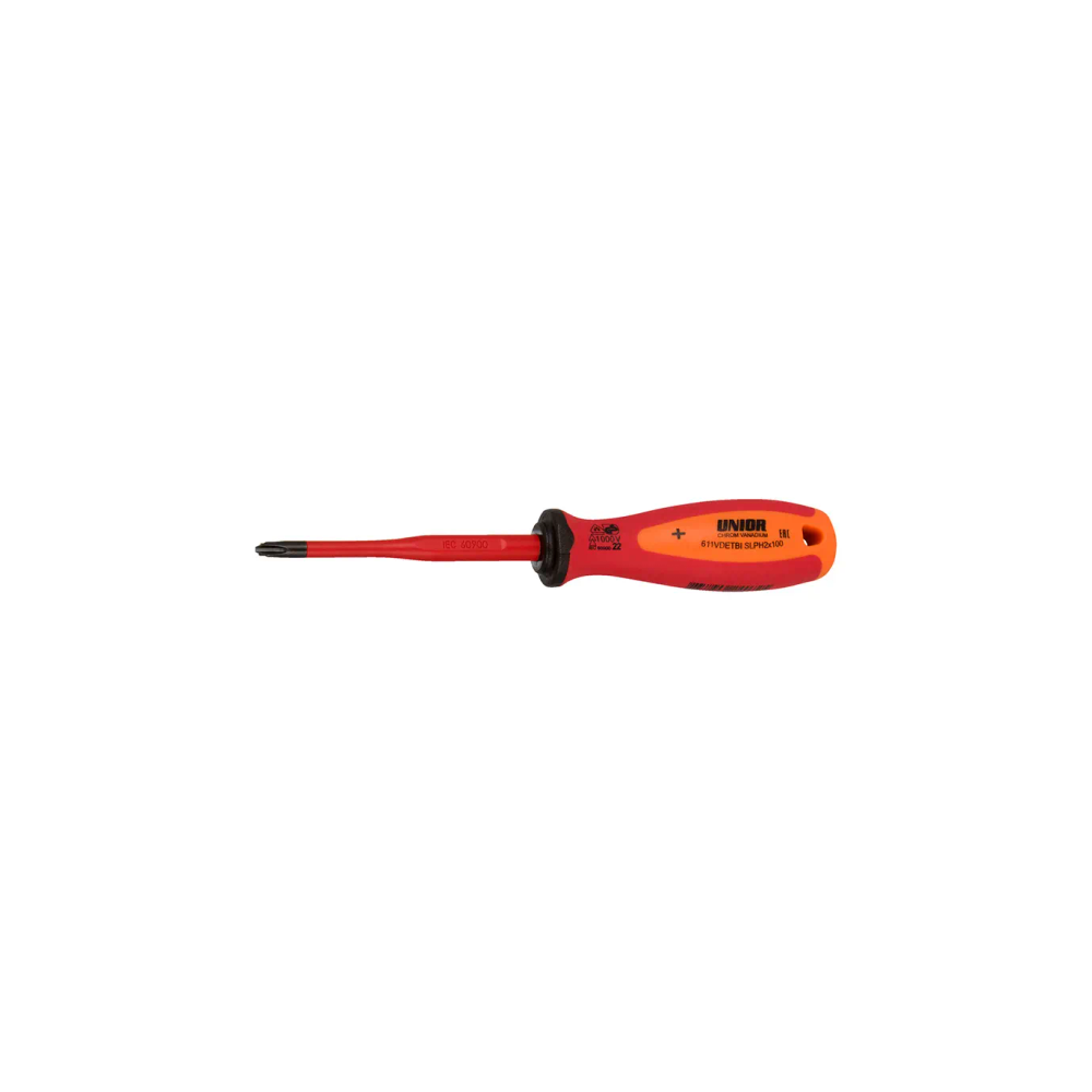 Unior - Izvijač plosnati / križni (SL/PH2) SLIM 100mm, izolirani VDE TBI 611VDETBI slika 1