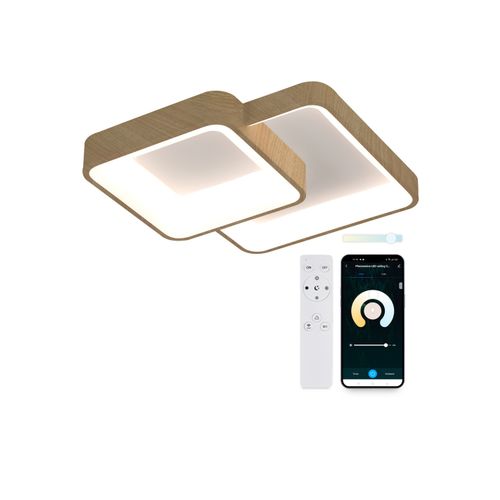 KSIX, Phenomena SmartLED stropna svjetiljka, CCT, 45 cm, 5.850 lm, 45 W, Tuya slika 1