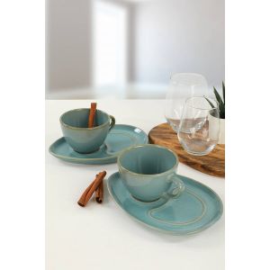 Hermia Concept Set šalica za kavu (4 komada), Ocean Drip Coffee Presentation Set 4 Pieces for 2 People