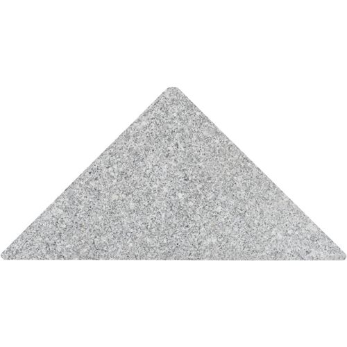 Postolje za suncobran granitno 15 kg trokutasto sivo slika 13
