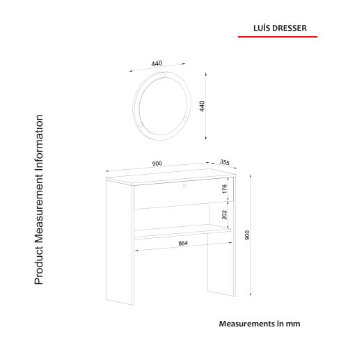 Luis Aynalı WalnutBlack Sideboard slika 7