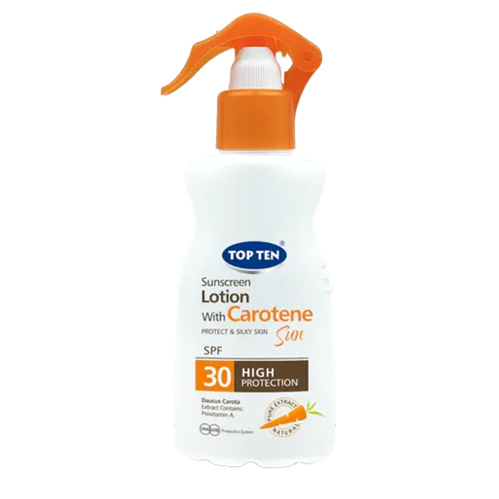 TOP TEN CAROTEN SPREJ SPF30 180ML slika 1