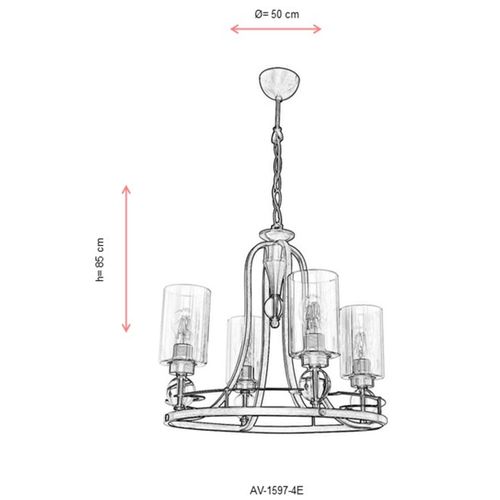 Luster Antiquation AV-1597-4E slika 4