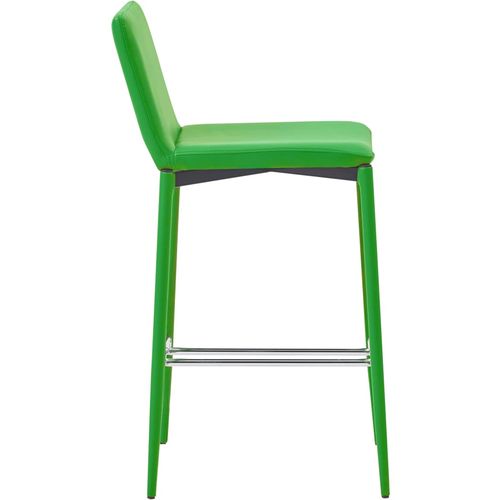 Barski stolci od umjetne kože 2 kom zeleni slika 4