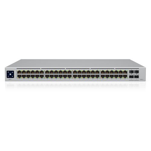 Ubiquiti Pro 48  48-port  Layer 3 switch supporting 10G SFP+ connections with fanless cooling slika 1