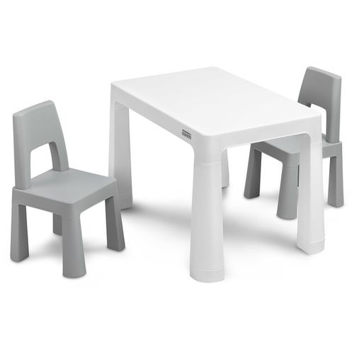TOYZ dječji stol sa stolicama MONTI sivi slika 1