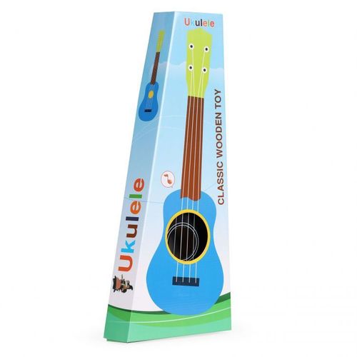 EcoToys Dječja drvena ukulele gitara sa 4 najlonske žice  slika 5