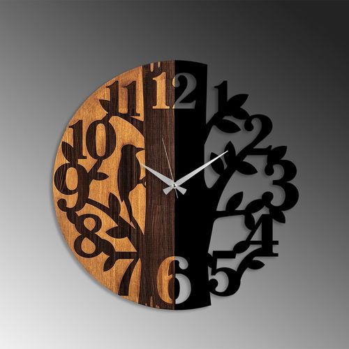 Wallity Wooden Clock - 71 Walnut
Black Decorative Wooden Wall Clock slika 4