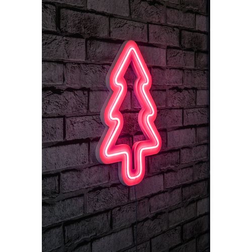 Wallity Ukrasna plastična LED rasvjeta, Christmas Pine - Pink slika 1