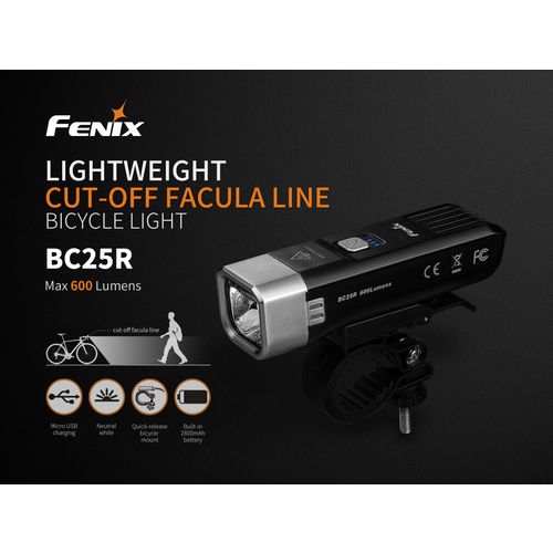 Fenix svjetiljka za bicikl BC25R LED slika 4