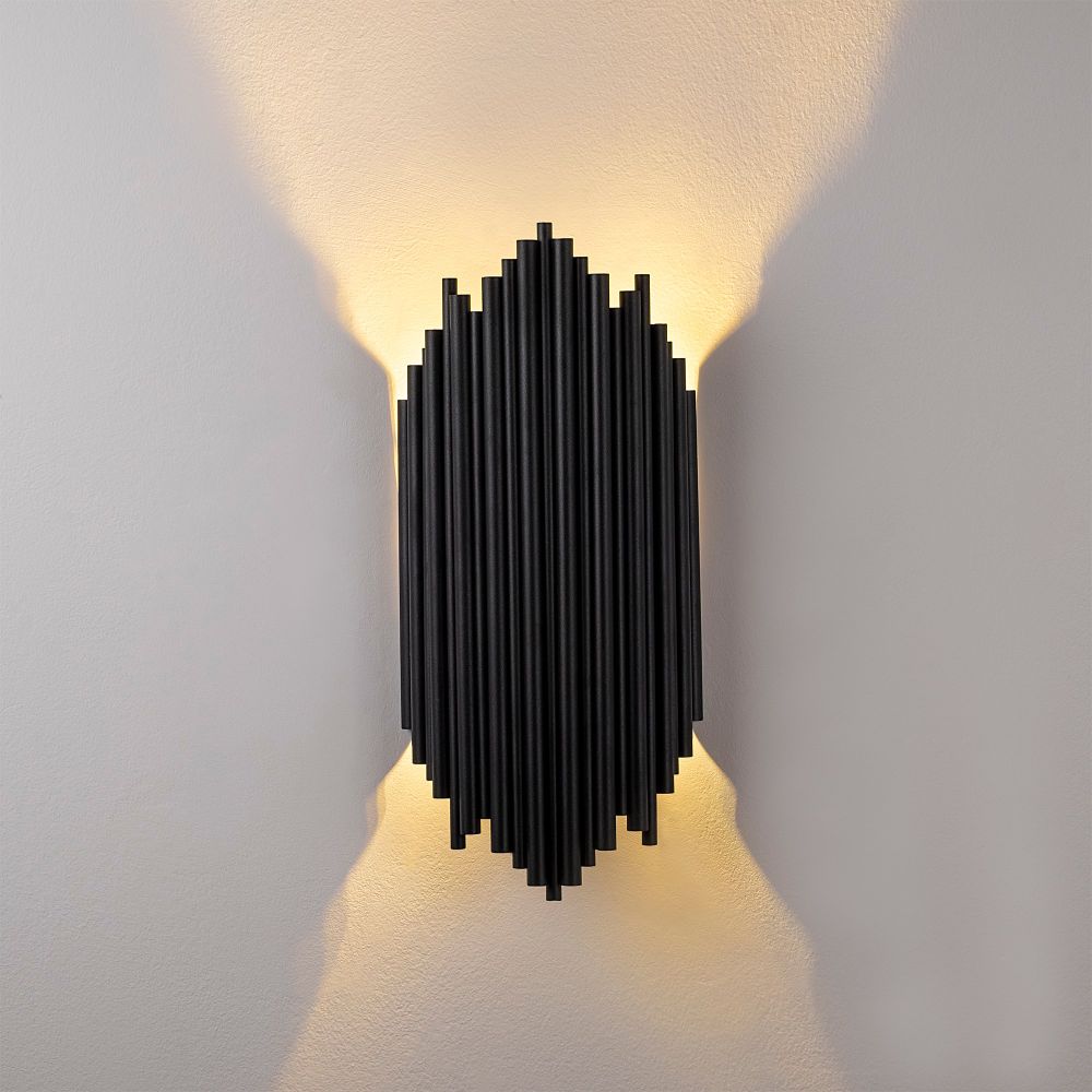 Kara - Crna Zidna Lampa 13345 slika 4