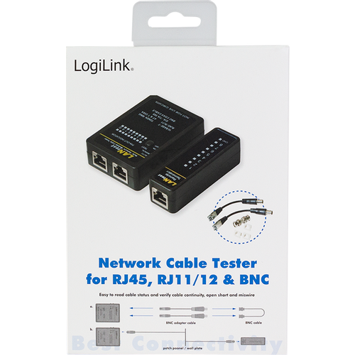 LogiLink Cable Tester RJ45/RJ11/RJ12 &amp; BNC slika 5