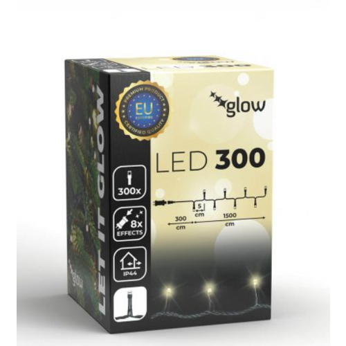 Home deco 300 Led žaruljica toplo bijele  15 metara  prozirna žica  IP 44 slika 1