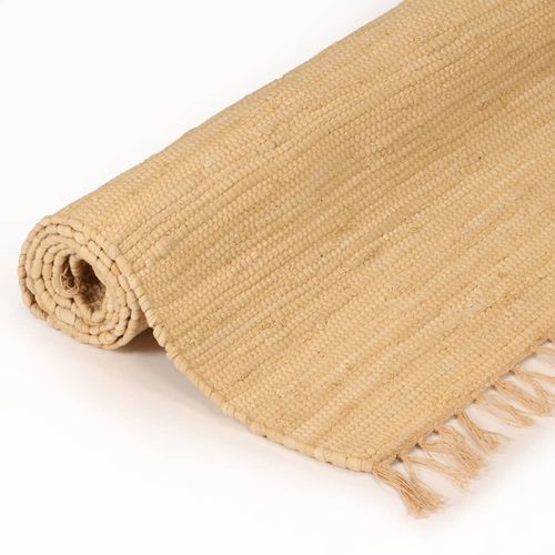 Ručno tkani tepih Chindi od pamuka 120x170 cm bež slika 23