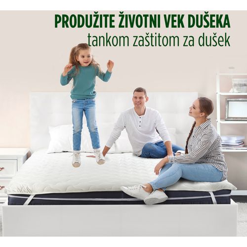 Zaštita za dušek Vitapur Andorra white 90x200 cm slika 8