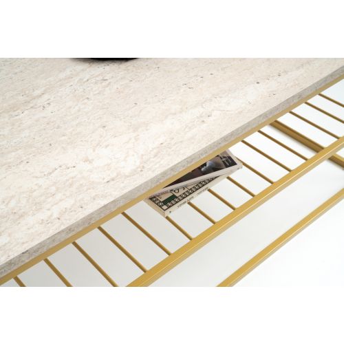 Asude - Gold, Marble Gold
Marble Coffee Table slika 5