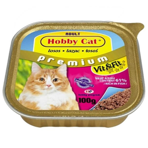 Hobby Cat Premium hrana za odrasle mačke Riba 100g