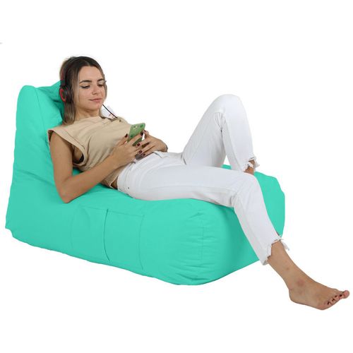 Atelier Del Sofa Vreća za sjedenje, Trendy Comfort Bed Pouf - Turquoise slika 4