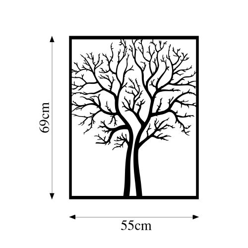 Wallity Metalna zidna dekoracija, Tree - 267 slika 6