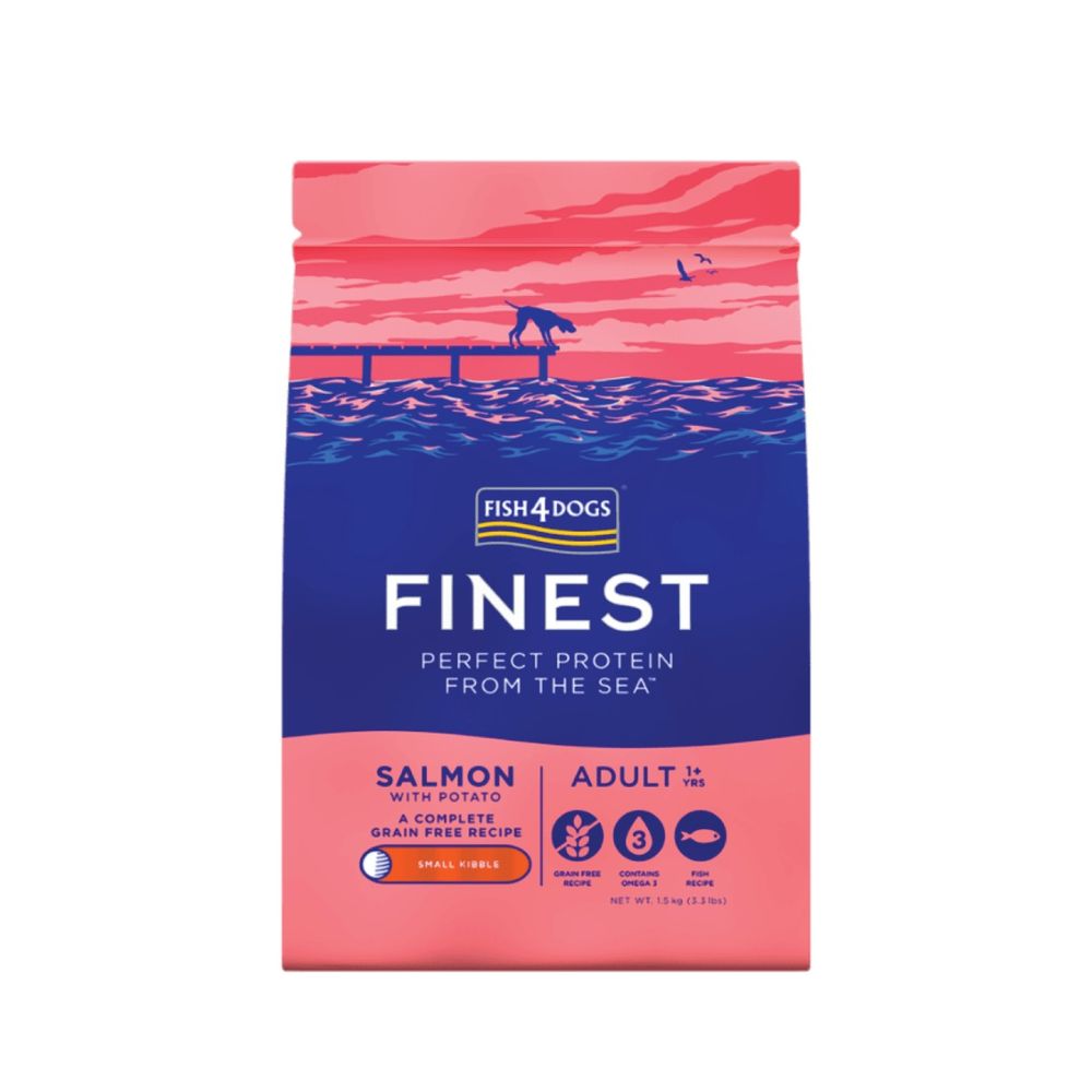 FISH4DOGS Finest Adult small losos s krumpirom 1,5 kg slika 1