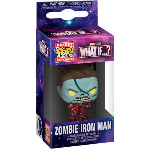 Pocket POP Keychain Marvel What If Zombie Iron Man slika 2