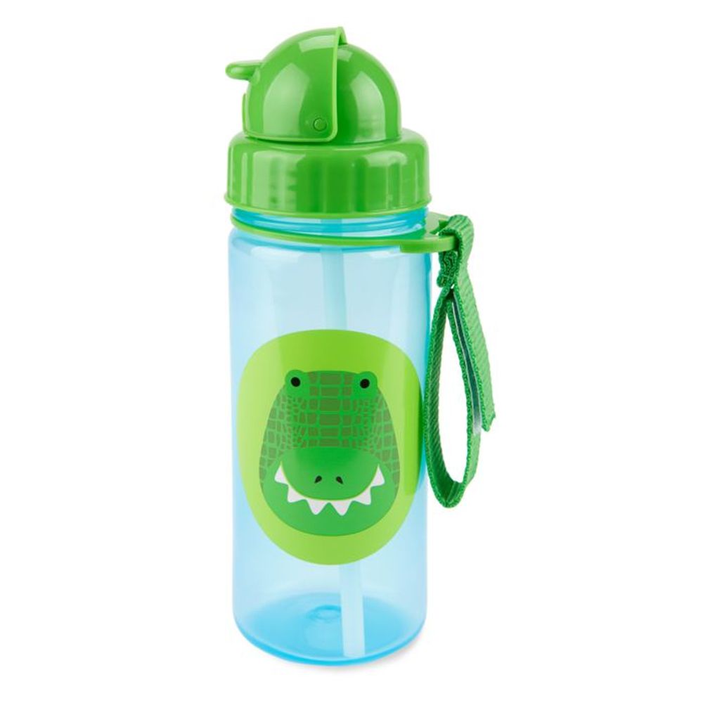 Skip Hop Boca sa slamkom 385ml 12m+, Krokodil slika 2