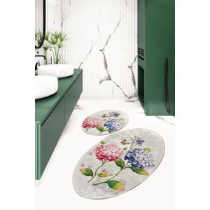 Ortanca Multicolor Bathmat Set (2 Pieces)