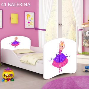 Dječji krevet ACMA s motivom 180x80 cm 41-balerina