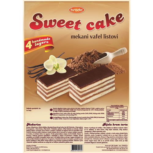 Kore za kolače Sweet (mađarica) 440g slika 1