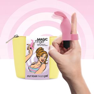 Vibrator za prst FeelzToys - Magic Finger, ružičasti
