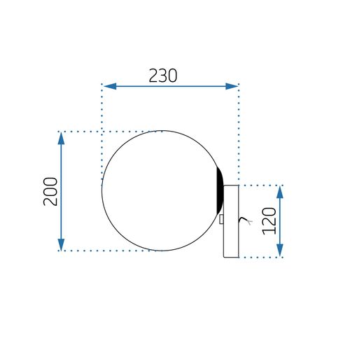 TOOLIGHT Zidna svjetiljka Black App949-1W staklena zidna svjetiljka slika 11