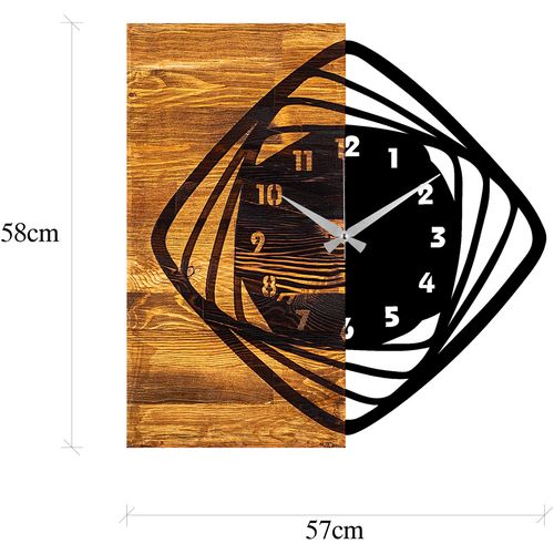 Wallity Ukrasni drveni zidni sat, Wooden Clock 4 slika 7