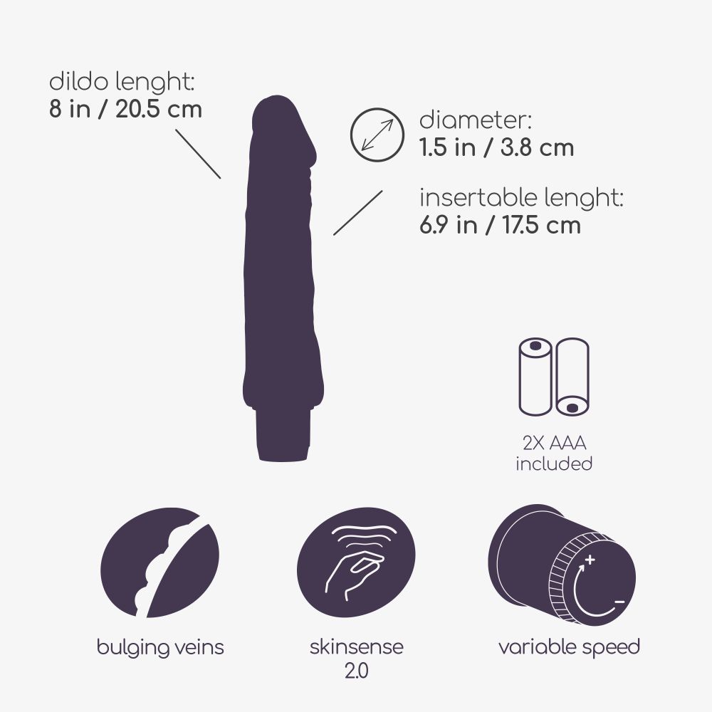 Realistični vibrator Crushious - Schlong slika 7