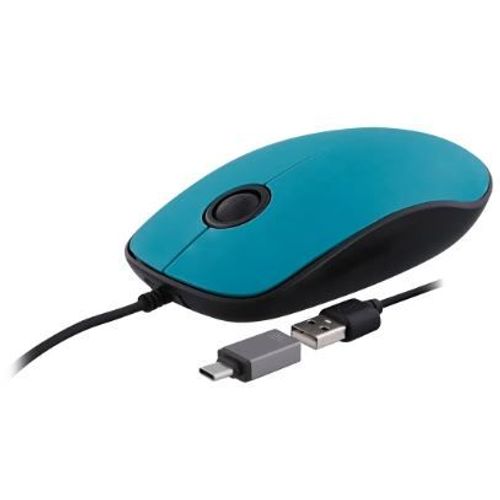 TNB MUSUNSETBL Zični miš + ADAPTER USB-A/USB-C, PLAVI slika 1