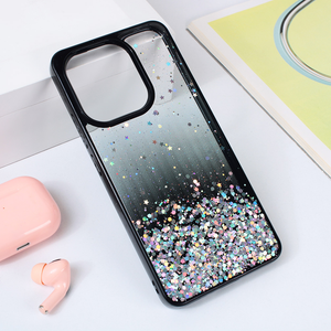 Torbica Frame Glitter za Xiaomi Redmi Note 13 4G crna