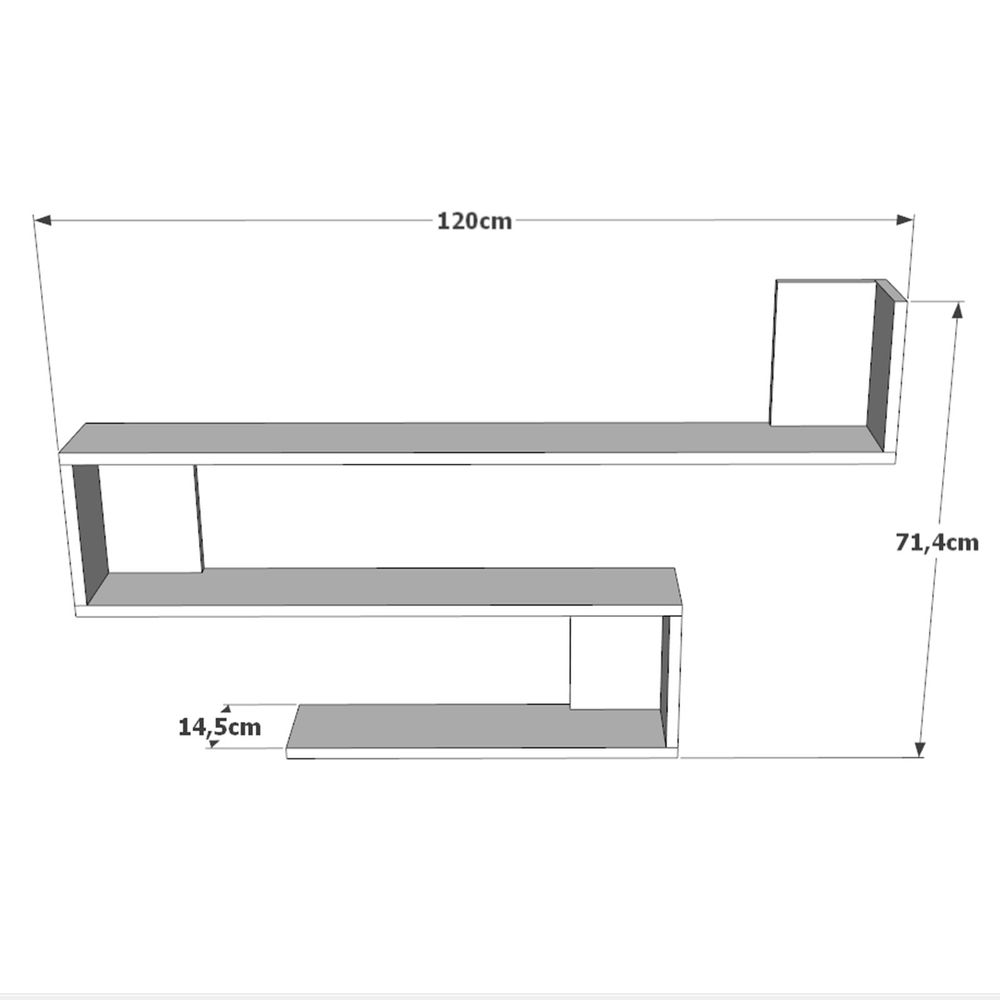 Polica za Zid WL10-A Atlantic Pine slika 5