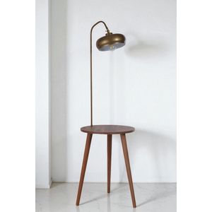 Opviq Podna lampa 784, zlatna, bukva