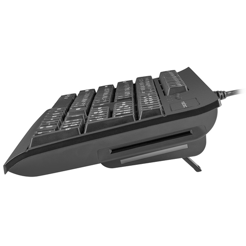 Natec NKL-1055 MORAY, Multimedia Keyboard US, Smart ID Card Reader, Spill Proof, USB, Black slika 3