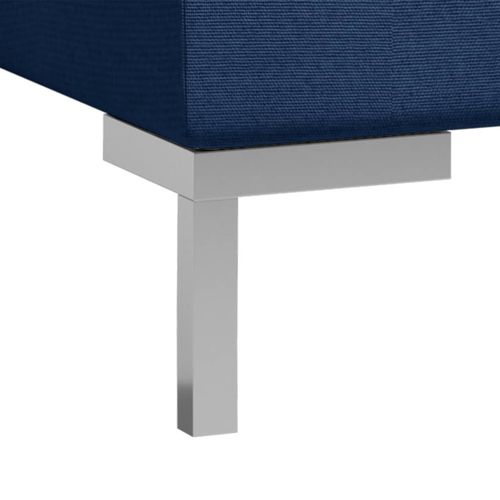 4-dijelni set sofa od tkanine plavi slika 16