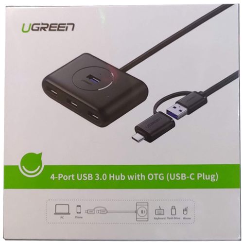 Ugreen USB 3.0 Hub s USB-C 3.1 OTG adapterom 1M - kutija slika 4