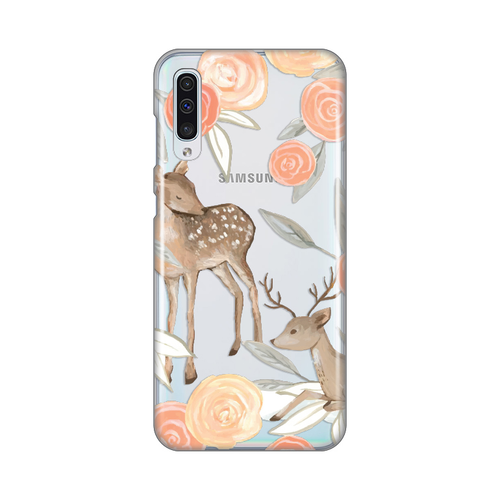 Torbica Silikonska Print Skin za Samsung A307F/A505F/A507F Galaxy A30s/A50/A50s Flower Deer slika 1